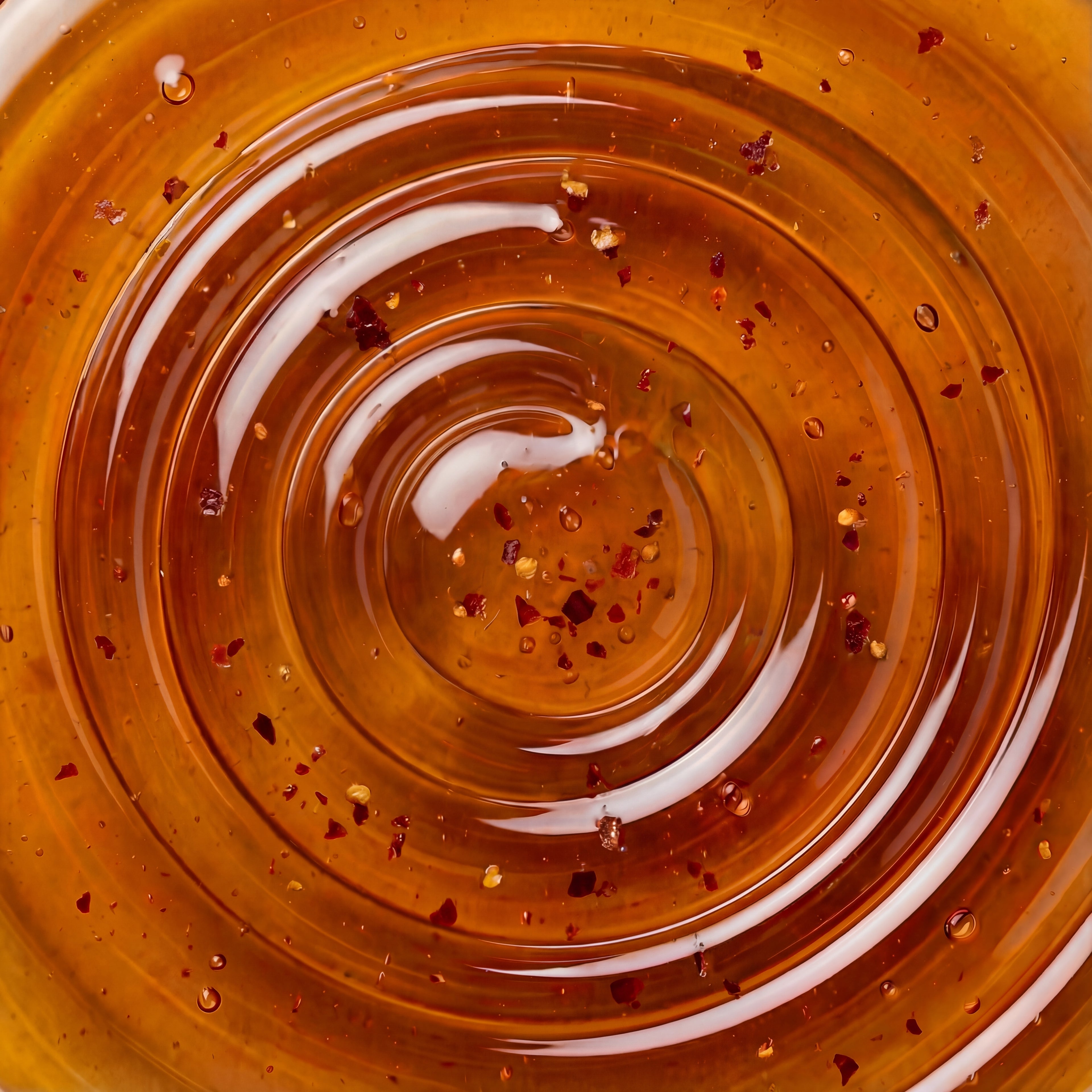 Close-up of swirling honey 