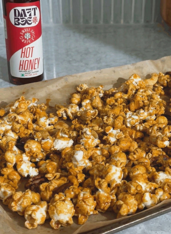 HOT HONEY CARAMEL POPCORN